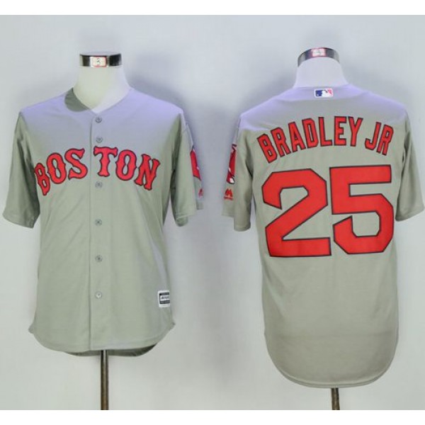 Red Sox #25 Jackie Bradley Jr Grey New Cool Base Stitched Jersey