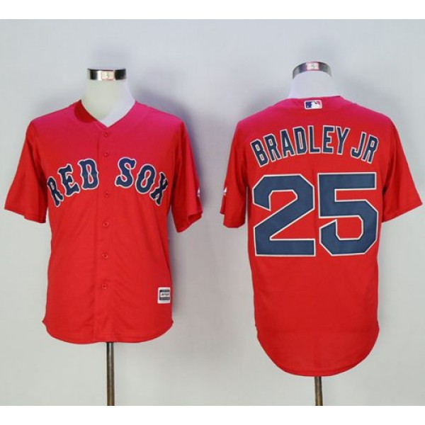 Red Sox #25 Jackie Bradley Jr Red New Cool Base Stitched Jersey