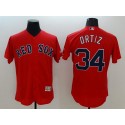 Red Sox #34 David Ortiz Red Flexbase Authentic Collection Stitched Jersey