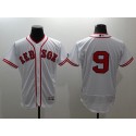 Red Sox #9 Ted Williams White Flexbase Authentic Collection Cooperstown Stitched Jersey