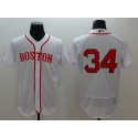 Red Sox #34 David Ortiz White Flexbase Authentic Collection Alternate Home Stitched Jersey
