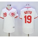 Reds #19 Joey Votto White Flexbase Authentic Collection Cooperstown Stitched Jersey