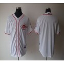 Reds Blank White Home Cool Base Stitched Jersey