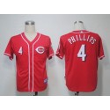 Reds #4 Brandon Phillips Red Cool Base Stitched Jersey