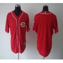 Reds Blank Red Cool Base Stitched Jersey