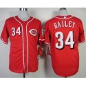 Reds #34 Homer Bailey Red Cool Base Stitched Jersey