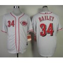 Reds #34 Homer Bailey White Cool Base Stitched Jersey