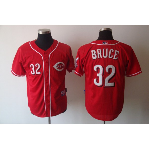 Reds #32 Jay Bruce Red Cool Base Stitched Jersey