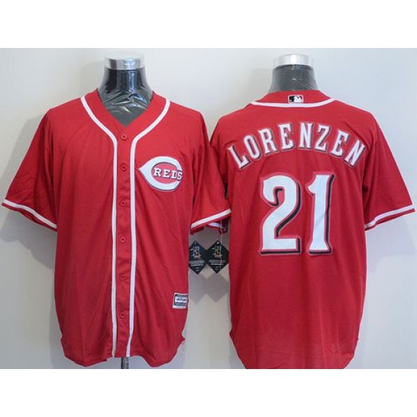 Reds #21 Michael Lorenzen Red New Cool Base Stitched Jersey