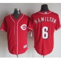 Reds #6 Billy Hamilton Red New Cool Base Stitched Jersey