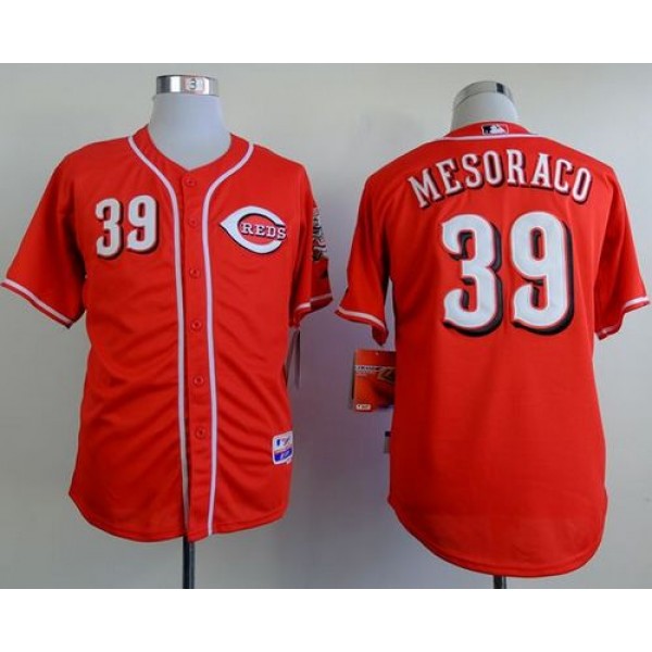 Reds #39 Devin Mesoraco Red Cool Base Stitched Jersey