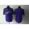 Rockies Blank Purple Cool Base Stitched Jersey
