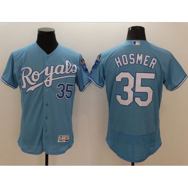 Royals #35 Eric Hosmer Light Blue Flexbase Authentic Collection Stitched Jersey