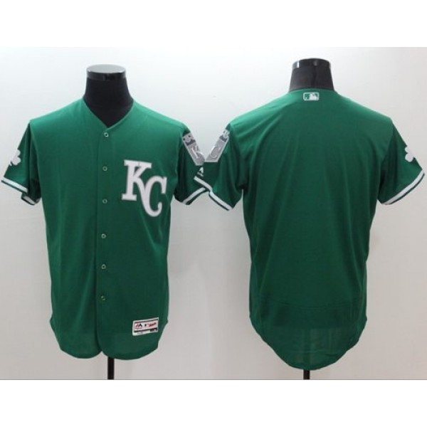 Royals Blank Green Celtic Flexbase Authentic Collection Stitched Jersey