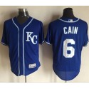 Royals #6 Lorenzo Cain Royal Blue Flexbase Authentic Collection Stitched Jersey