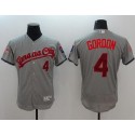 Royals #4 Alex Gordon Grey Fashion Stars Stripes Flexbase Authentic Stitched Jersey