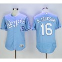 Royals #16 Bo Jackson Light Blue Flexbase Authentic Collection Stitched Jersey