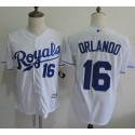 Royals #16 Paulo Orlando White New Cool Base Stitched Jersey