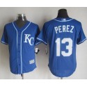 Royals #13 Salvador Perez Blue Alternate 2 New Cool Base Stitched Jersey