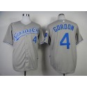 Royals #4 Alex Gordon Grey Cool Base Stitched Jersey