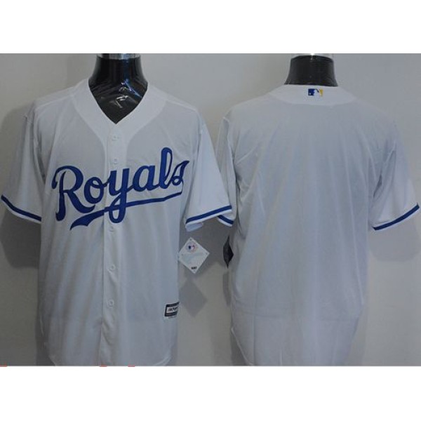 Royals Blank White New Cool Base Stitched Jersey