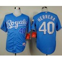 Royals #40 Kelvin Herrera Light Blue Alternate Cool Base Stitched Jersey