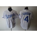 Royals #4 Alex Gordon White Cool Base Stitched Jersey