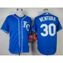 Royals #30 Yordano Ventura Light Blue Alternate 2 Cool Base Stitched Jersey