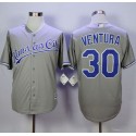 Royals #30 Yordano Ventura New Grey Cool Base Stitched Jersey
