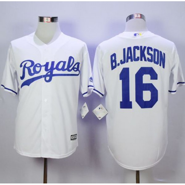 Royals #16 Bo Jackson New White Cool Base Stitched Jersey