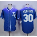 Royals #30 Yordano Ventura Blue Alternate 2 New Cool Base Stitched Jersey