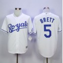 Royals #5 George Brett White New Cool Base Stitched Jersey