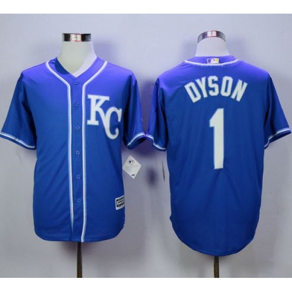 Royals #1 Jarrod Dyson Blue Alternate 2 New Cool Base Stitched Jersey