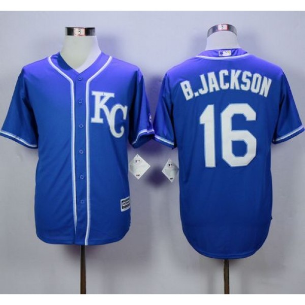Royals #16 Bo Jackson Blue Alternate 2 New Cool Base Stitched Jersey