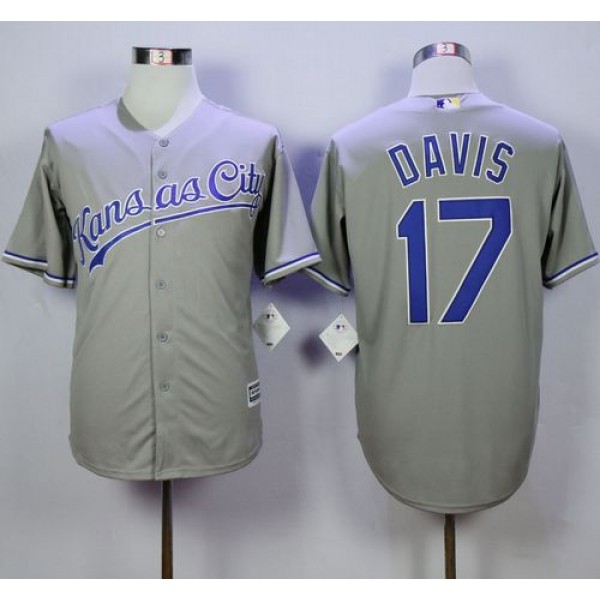 Royals #17 Wade Davis Grey New Cool Base Stitched Jersey