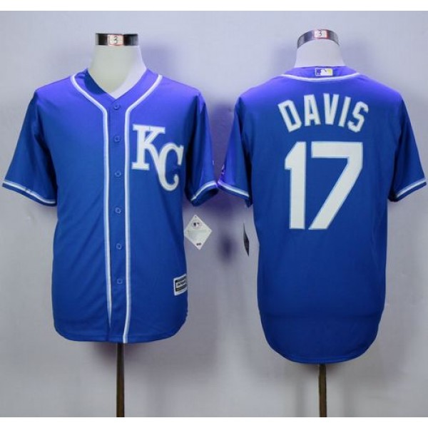 Royals #17 Wade Davis Blue Alternate 2 New Cool Base Stitched Jersey