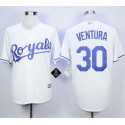 Royals #30 Yordano Ventura White New Cool Base Stitched Jersey