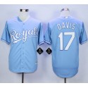 Royals #17 Wade Davis Light Blue Alternate 1 New Cool Base Stitched Jersey