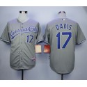 Royals #17 Wade Davis Grey Cool Base Stitched Jersey