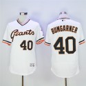 San Francisco Giants #40 Madison Bumgarner White Throwback Flexbase Stitched Jersey