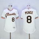 San Franciscoc Giants #8 Hunter Pence White Cool Base Cooperstown Collection Player Stitched Jersey