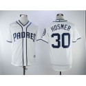San Diego Padres #30 Eric Hosmer White Flexbase Authentic Collection Stitched Jersey