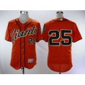 San Francisco Giants #25 Barry Bonds Orange Throwback Flexbase Stitched Jersey