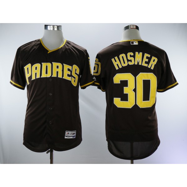 San Diego Padres #30 Eric Hosmer Brown Alternate Flexbase Stitched Jersey