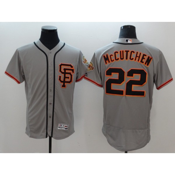 San Francisco Giants #22 Andrew McCutchen Gray Flexbase Stitched Jersey