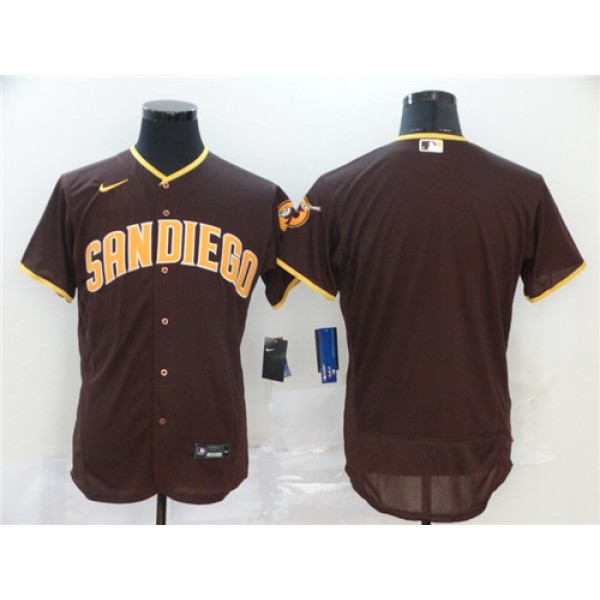 San Diego Padres Blank Coffee Flex Base Stitched Jersey