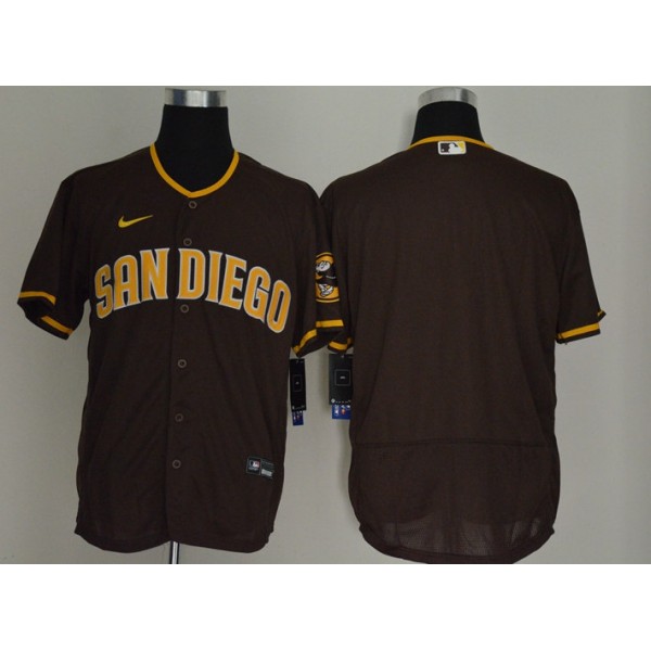 San Diego Padres Blank Brown 2020 Cool Base Stitched Jersey