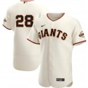 San Francisco Giants Cream #28 Buster Posey Flex Base Stitched Jersey
