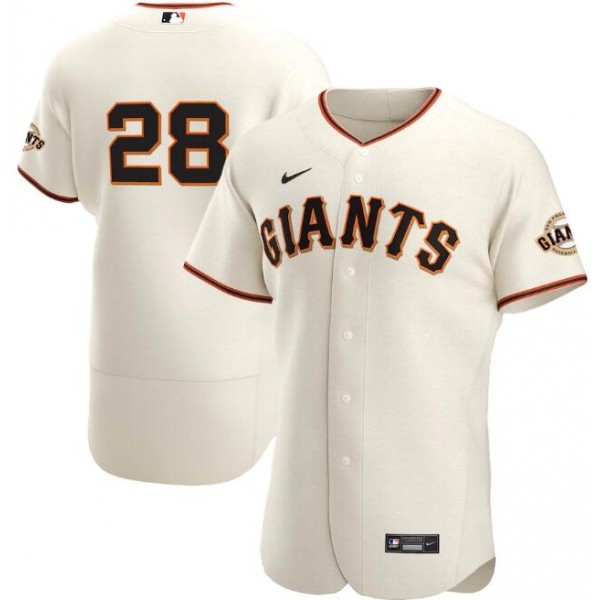 San Francisco Giants Cream #28 Buster Posey Flex Base Stitched Jersey