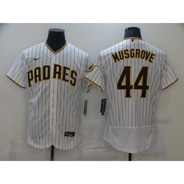 San Diego Padres #44 Joe Musgrove White Flex Base Stitched Jersey